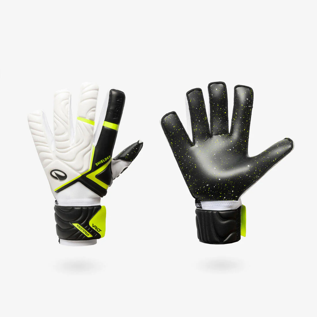 GUANTES DE PORTERO DE FÚTBOL ADULTO VRLT 500 CON PROTECCIONES EN LOS DEDOS