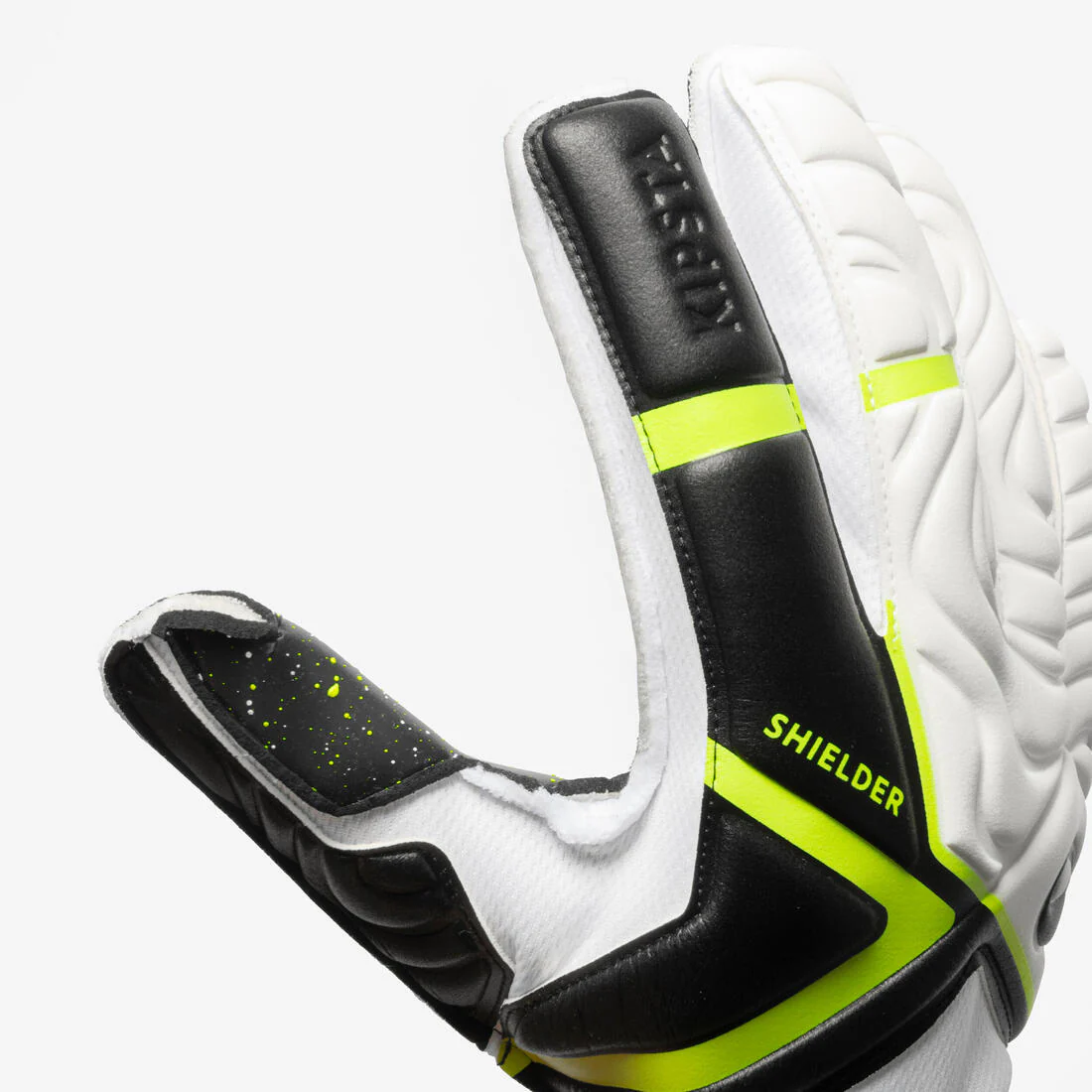 GUANTES DE PORTERO DE FÚTBOL ADULTO VRLT 500 CON PROTECCIONES EN LOS DEDOS - Image 2