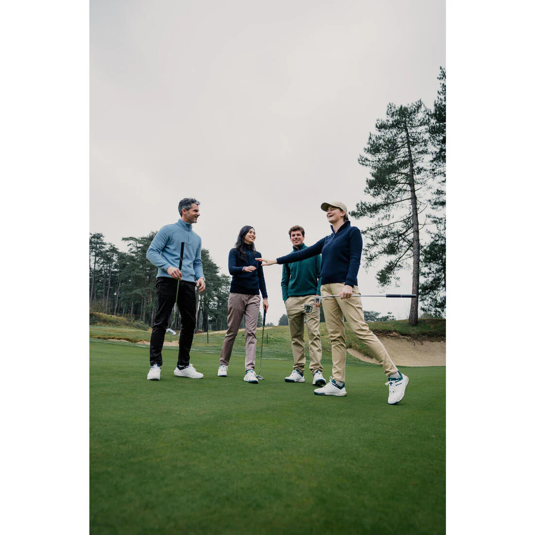 Jersey de golf con cremallera mujer, MW500  marino - Image 7