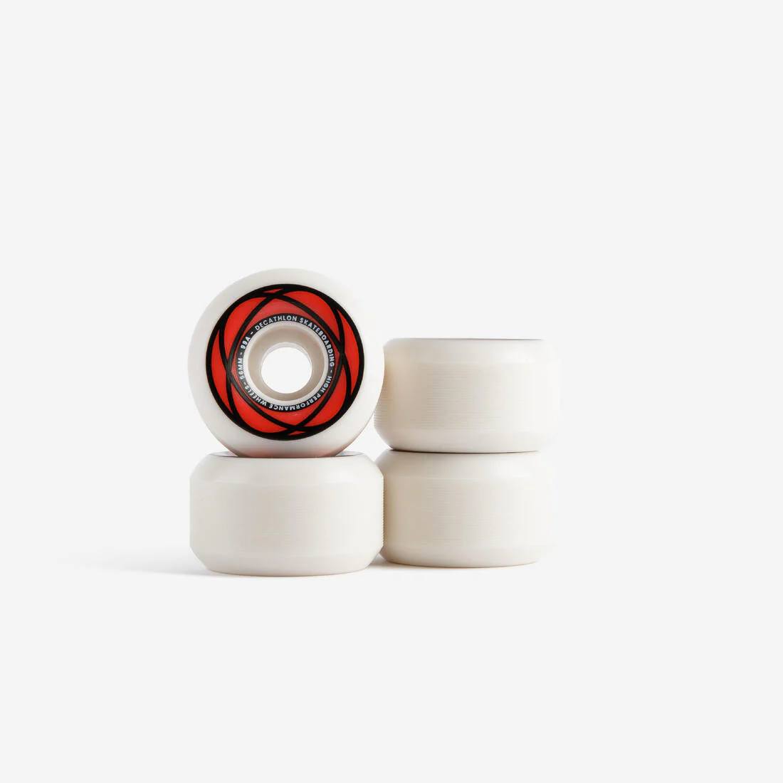 Juego de 4 ruedas de skateboard color marfil forma cónica tamaño 52 mm, 99A. - Image 2