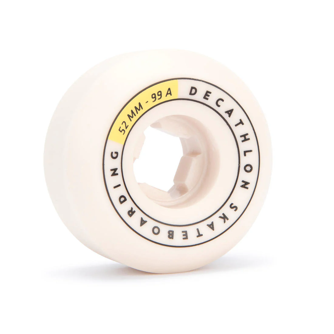 JUEGO DE 4 RUEDAS SKATEBOARD COLOR MARFIL FORMA CÓNICA TAMAÑO 52 mm, 99 A - Image 3