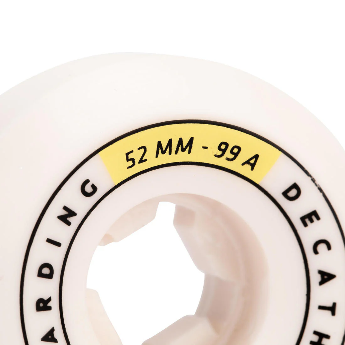 JUEGO DE 4 RUEDAS SKATEBOARD COLOR MARFIL FORMA CÓNICA TAMAÑO 52 mm, 99 A - Image 6