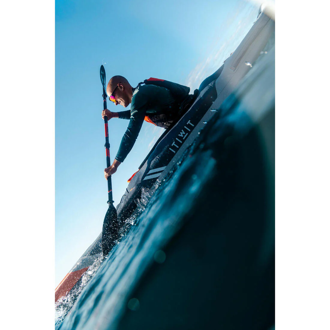 Kayak Hinchable Itiwit Drop Stitch alta presión Strenfit X500 1plaza Piragüismo. - Image 24