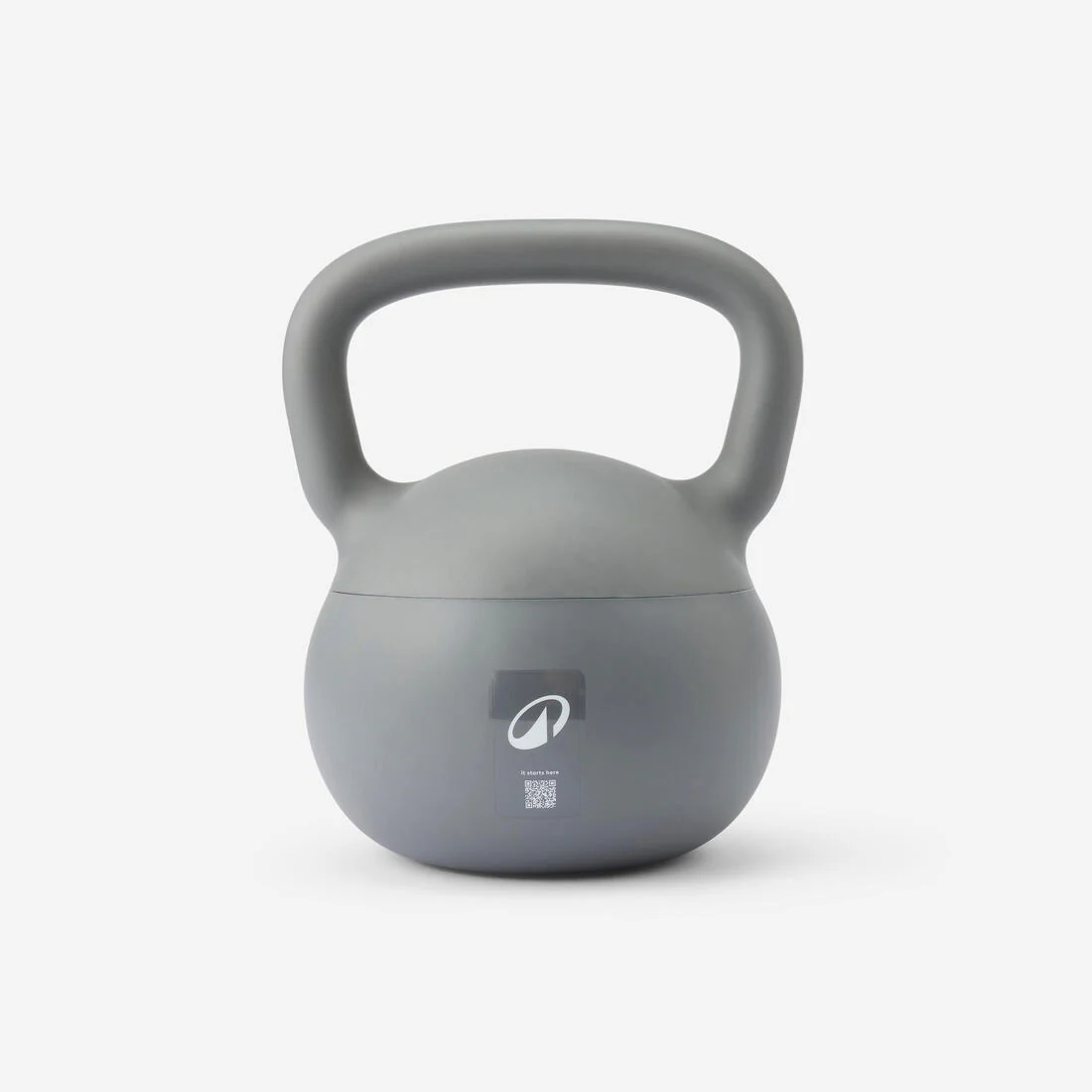 Kettlebell Pesa Rusa 6kg PVC Gris - Image 4
