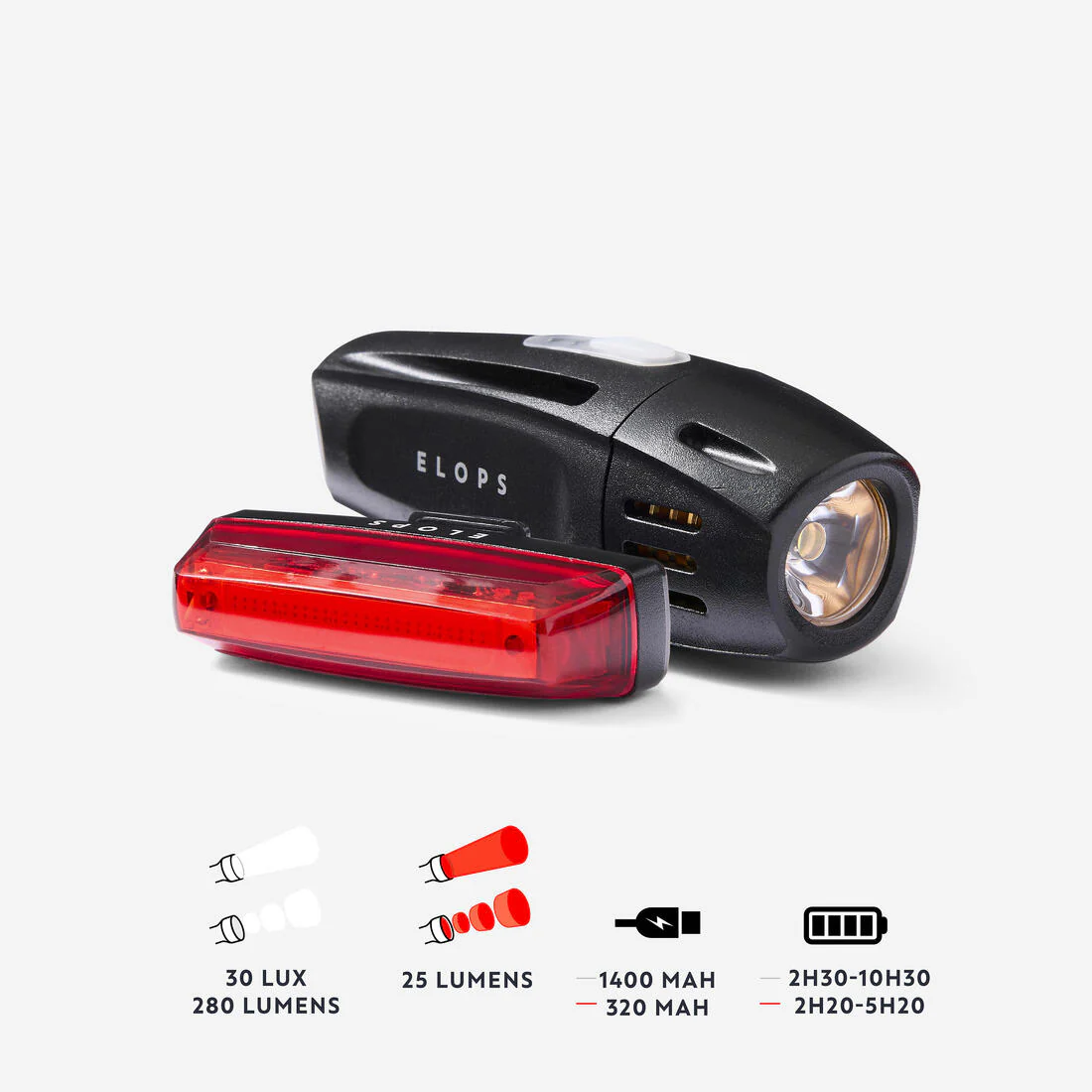 Kit luces bicicleta LED ST 920 Delantera/trasera USB - Image 6