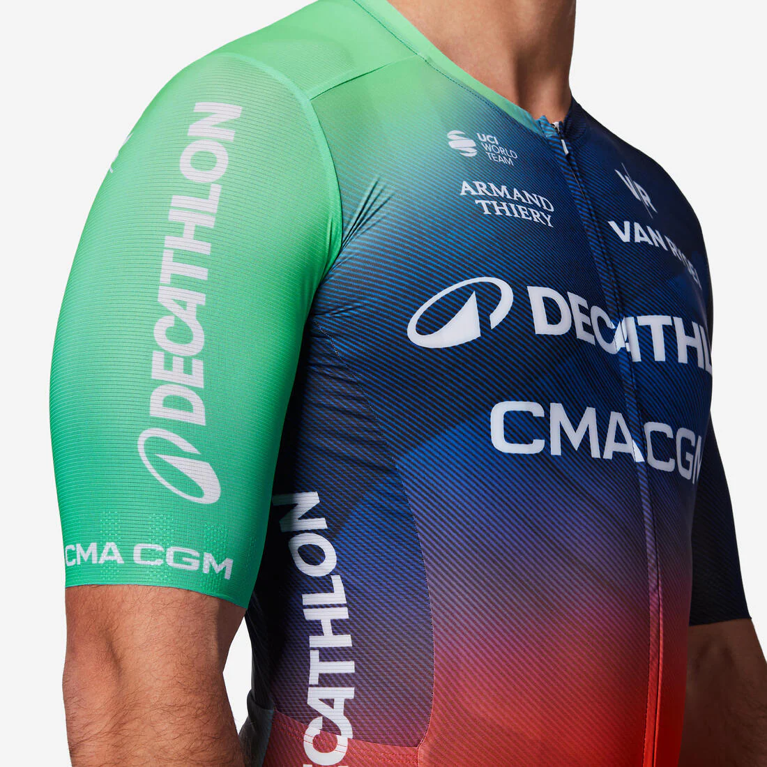 Maillot Ciclismo Carretera RCR-R Decathlon CMA CGM Manga Corta Réplica - Image 8