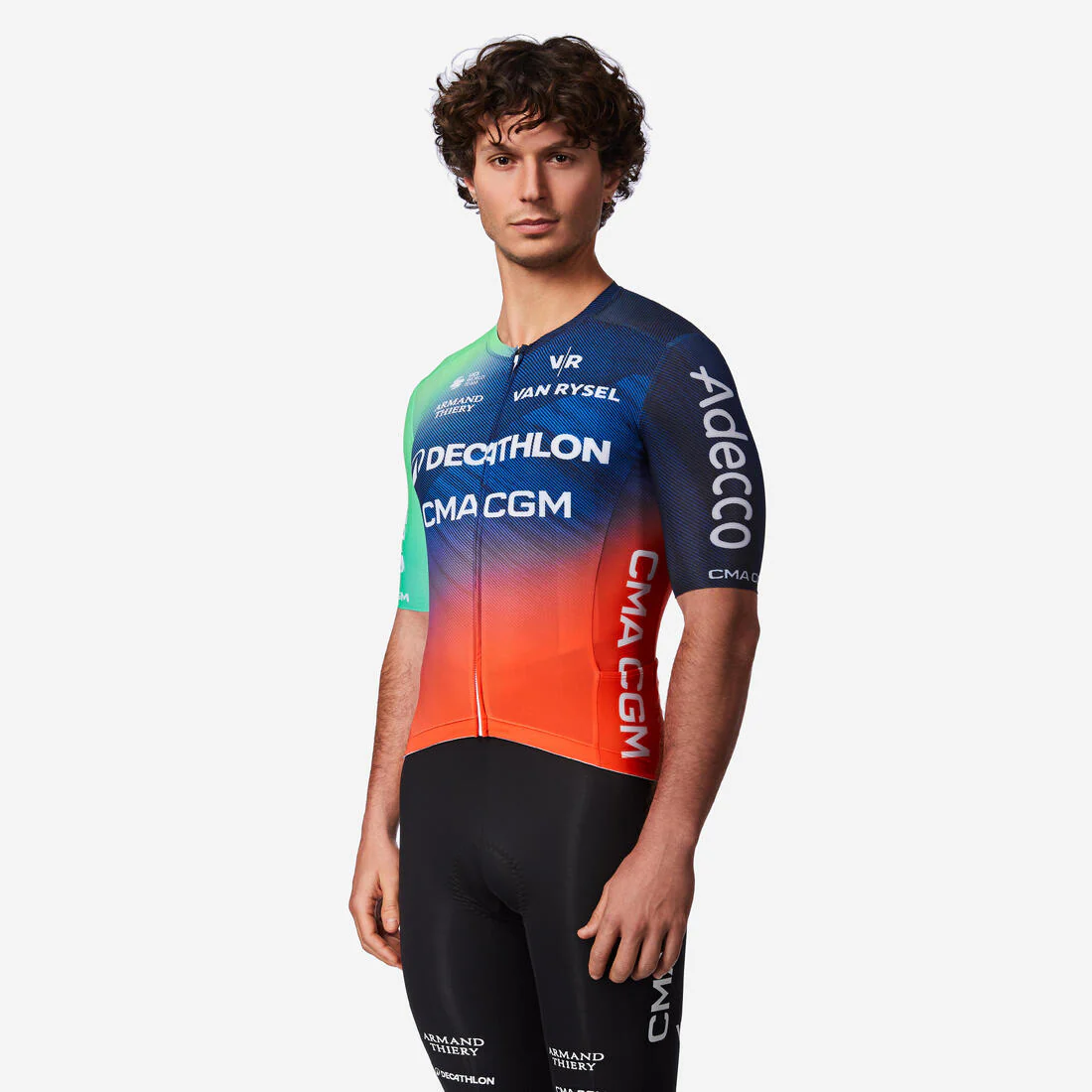 Maillot Ciclismo Carretera RCR-R Decathlon CMA CGM Manga Corta Réplica - Image 9