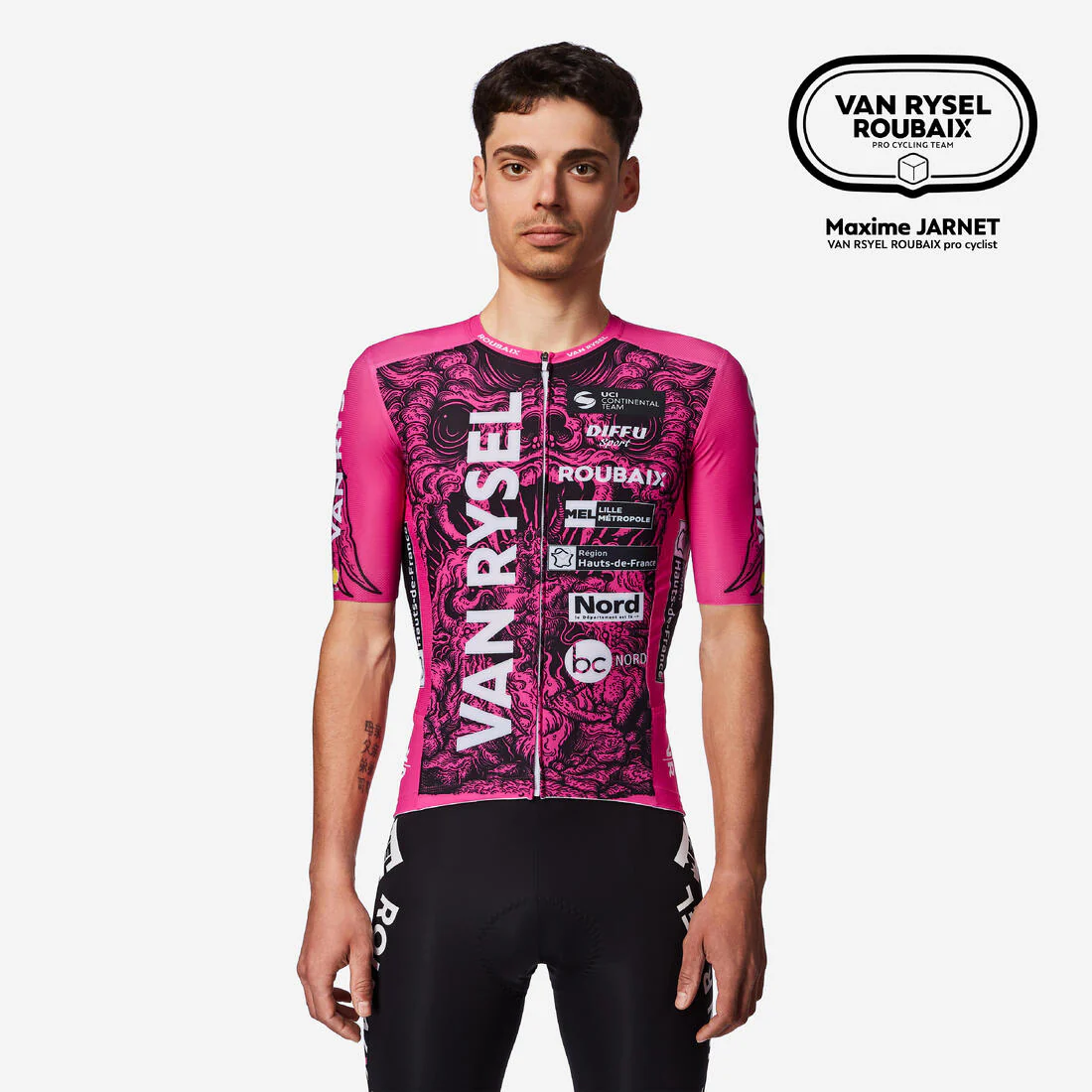 Maillot Ciclismo Carretera RCR-R Van Rysel Roubaix Manga Corta Réplica - Image 2