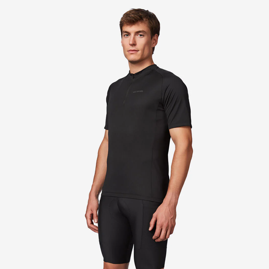 Maillot ciclismo manga corta hombre Triban Essentiel negro - Image 2