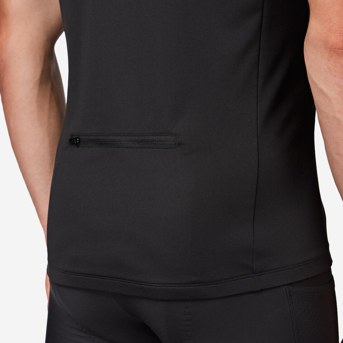 Maillot ciclismo manga corta hombre Triban Essentiel negro - Image 4