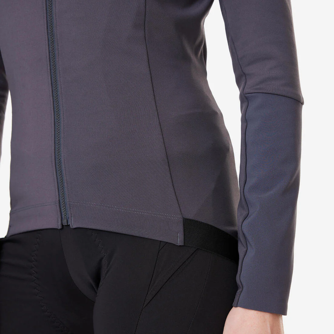 Maillot Ciclismo MTB Cross Country Mujer Gris Tiempo Fresco Manga Larga - Image 9