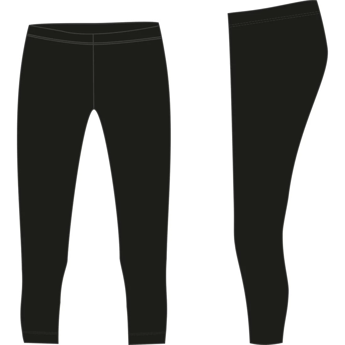 Mallas Leggings Niña y Niño 100 Gimnasia Negro - Image 5