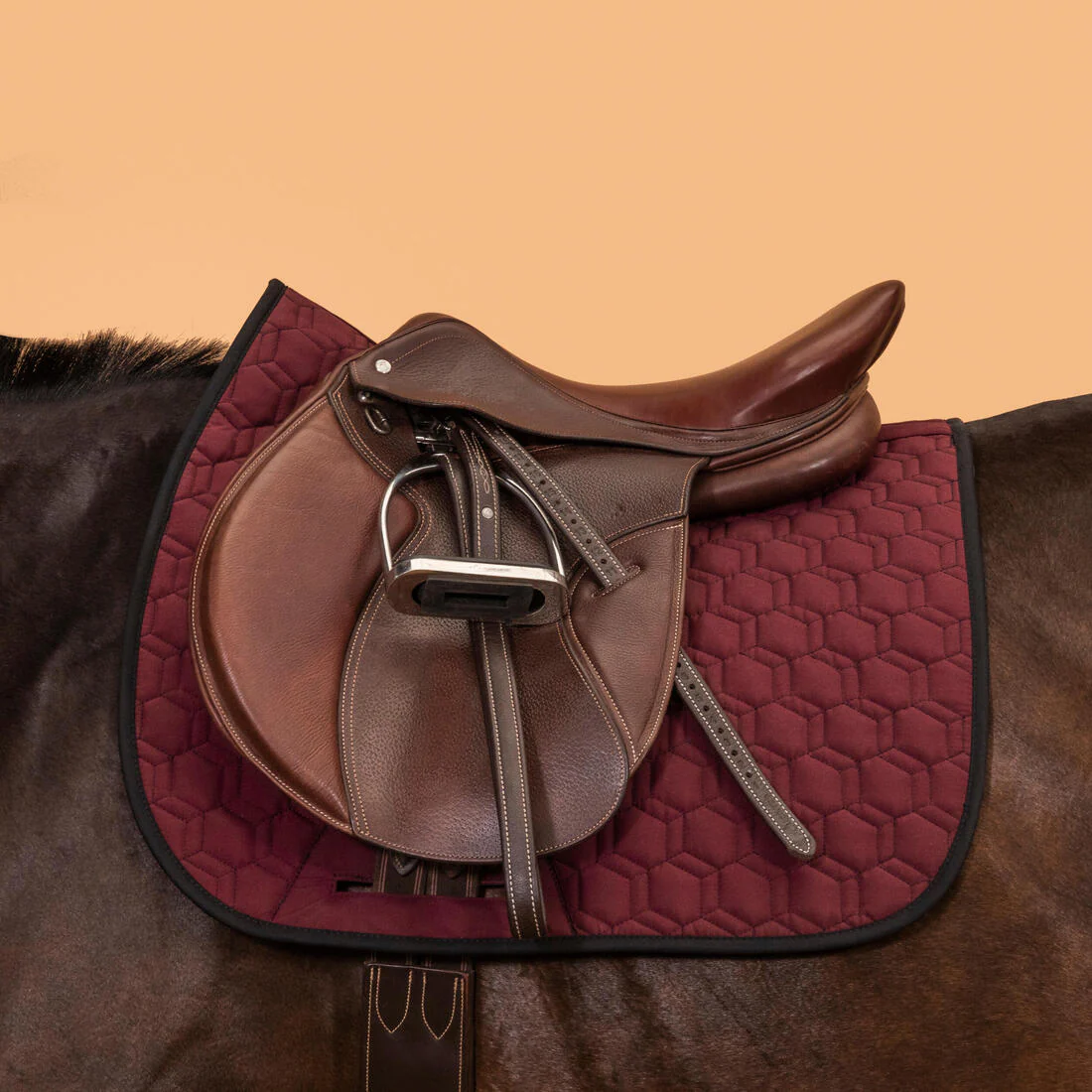 Mantilla Silla Equitación Caballo/Poni 500 Reversible - Image 3