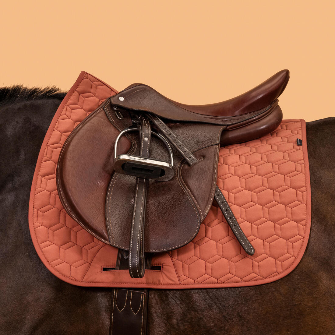 Mantilla Silla Equitación Caballo/Poni 500 Reversible - Image 4
