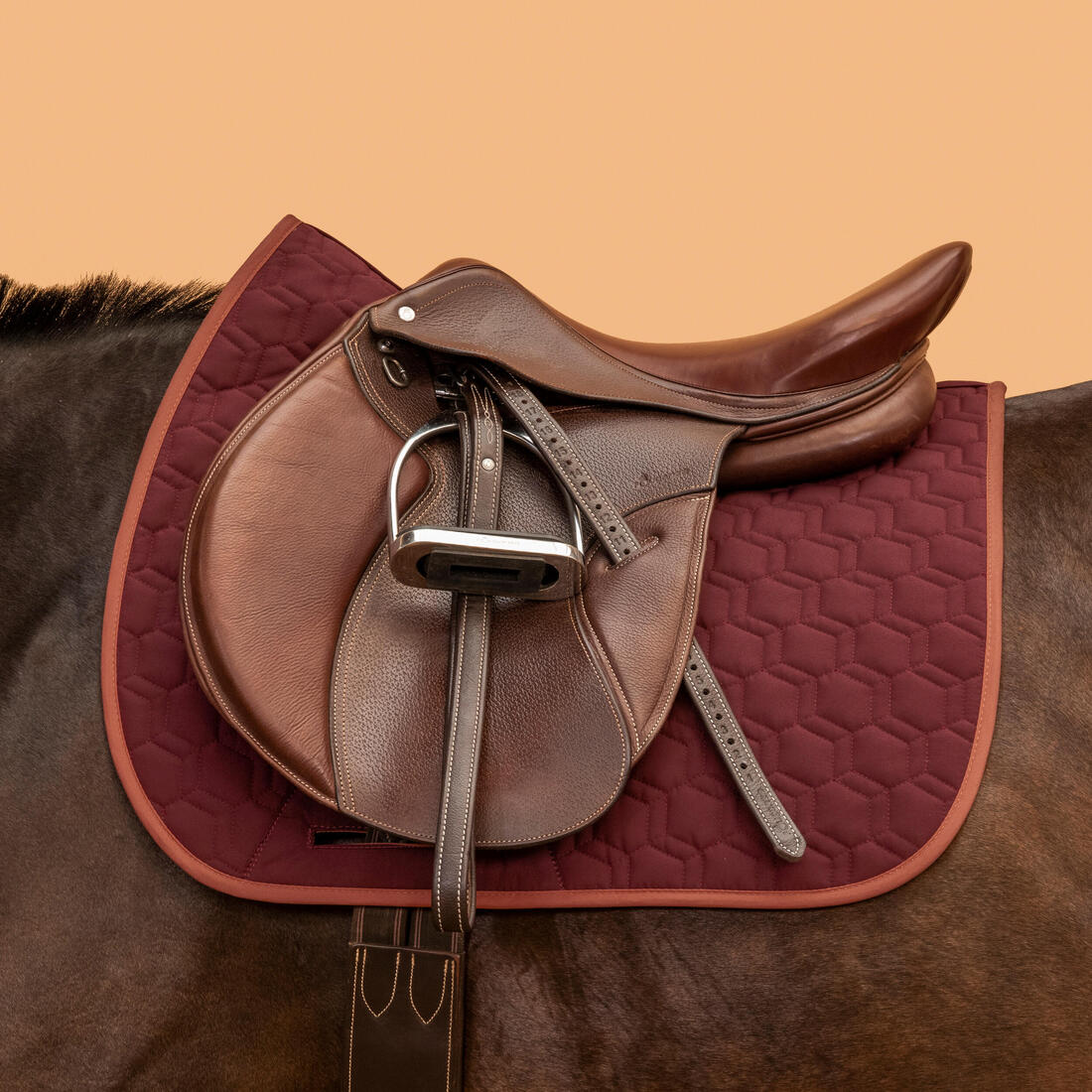 Mantilla Silla Equitación Caballo/Poni 500 Reversible - Image 6