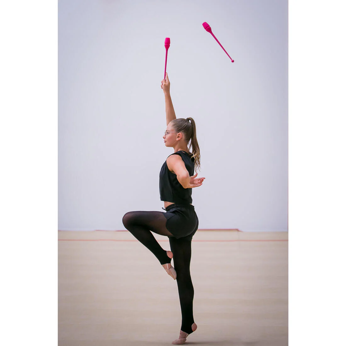 Mazas Gimnasia Rítmica Rosa Encastrables 36 cm - Image 8