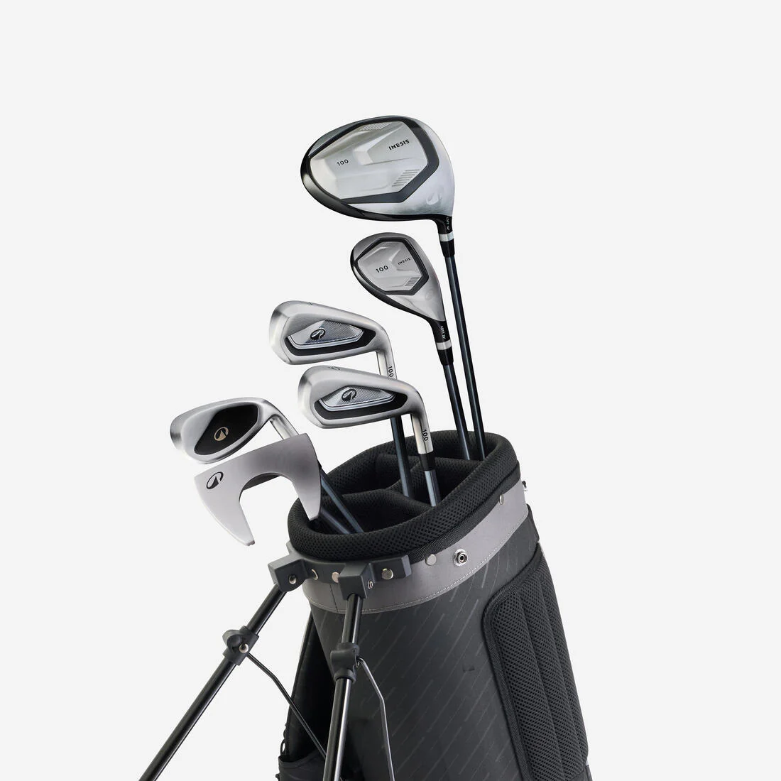 Media serie golf 6 palos de grafito diestro + bolsa