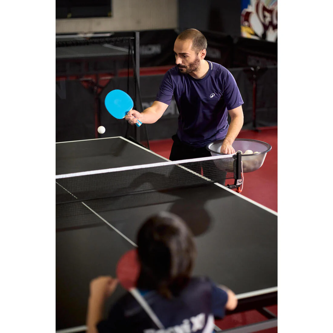 Mesa de ping-pong de interior compacta con una red innovadora, TTT 130.2 Negro - Image 16