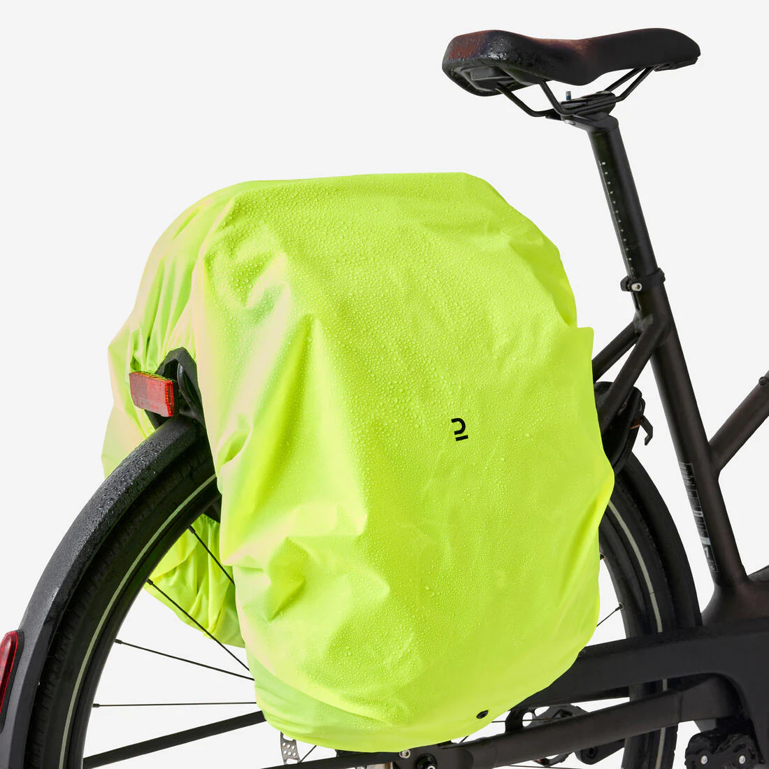 Mochila/Alforja Doble Para Portaequipajes Bici Verde Gris 27 Litros - Image 12
