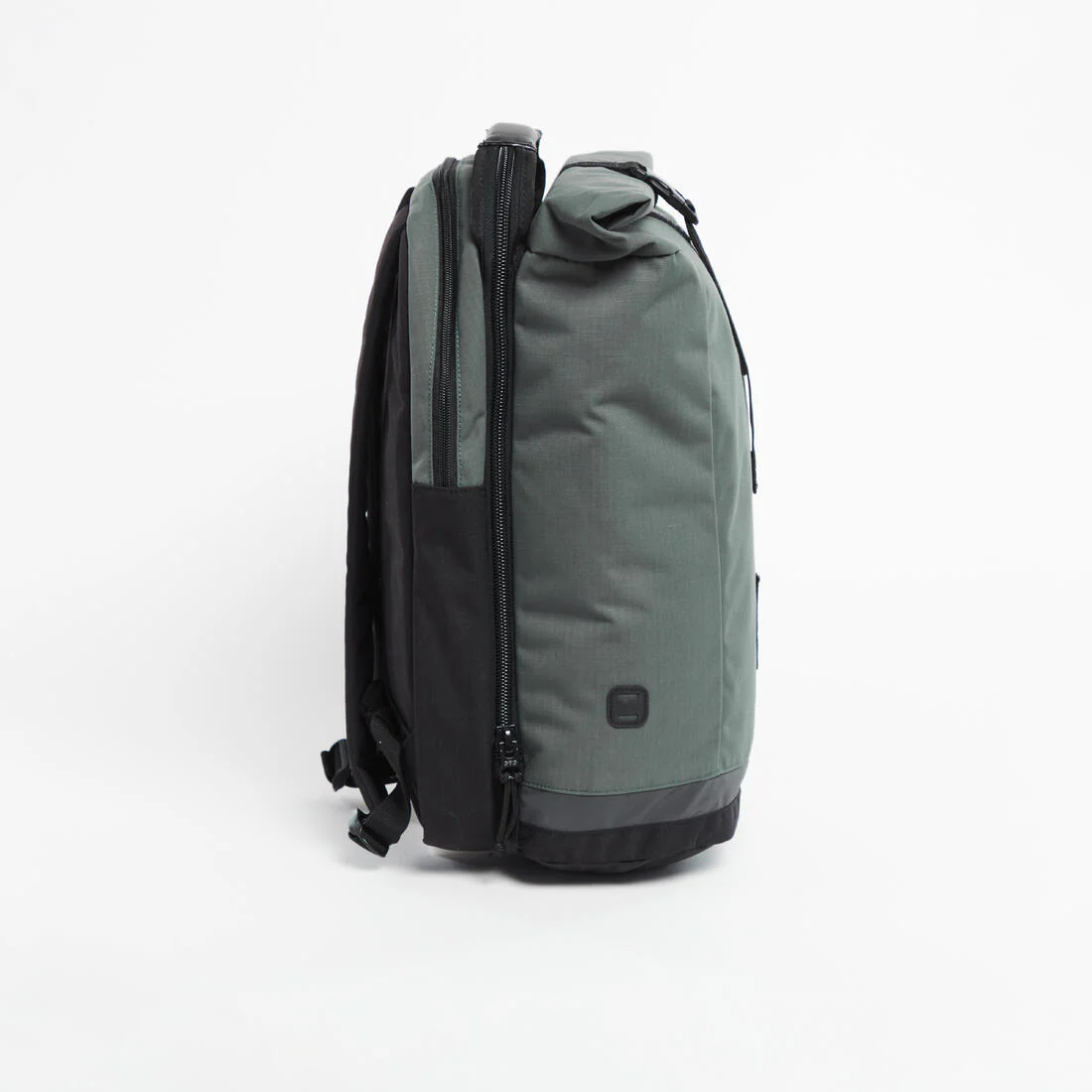 Mochila/Alforja Doble Para Portaequipajes Bici Verde Gris 27 Litros - Image 4