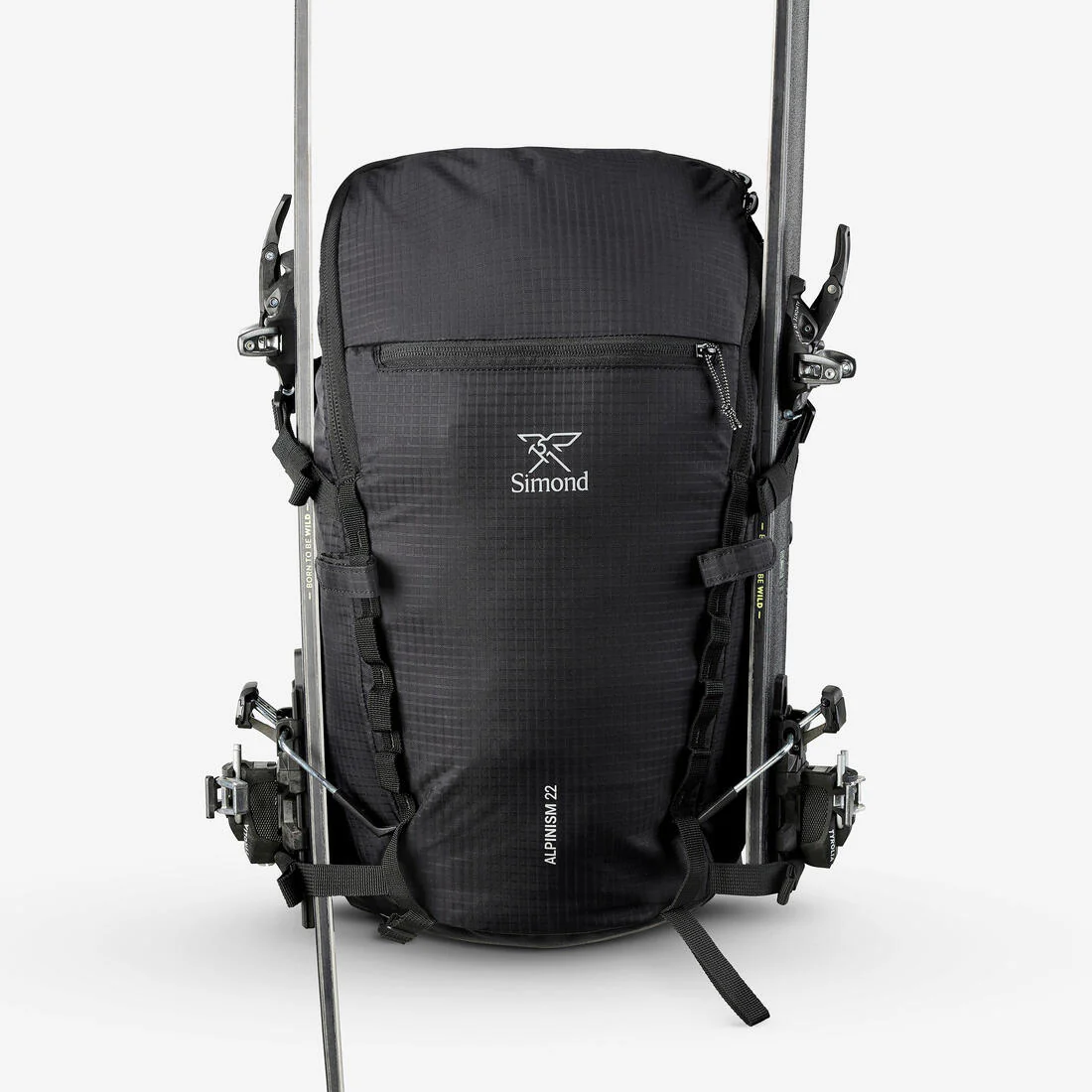 Mochila de alpinismo versátil y modular, Alpinism 22 negra - Image 9