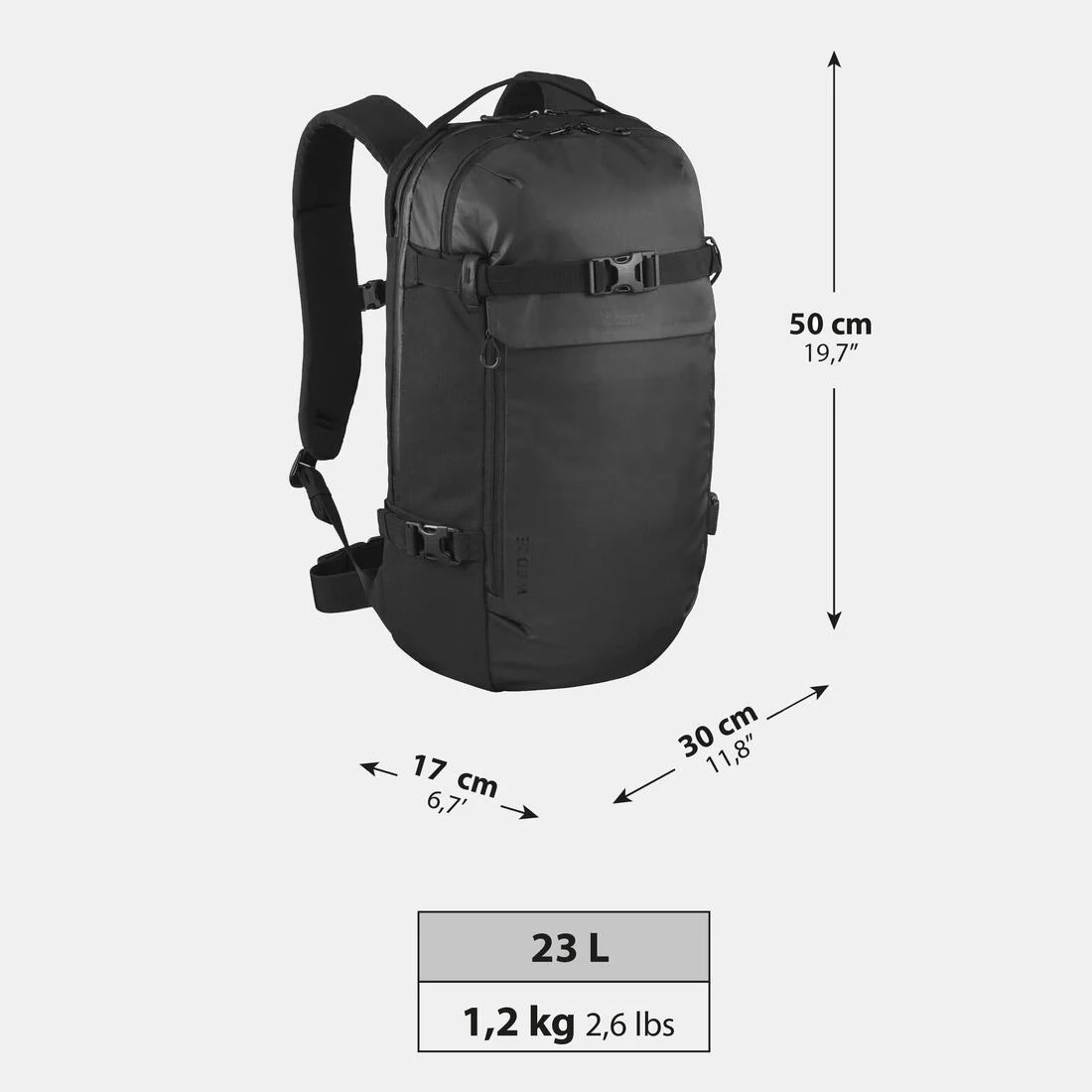 Mochila de esquí y snowboard Wedze Freeride FR 100 23L - Image 15