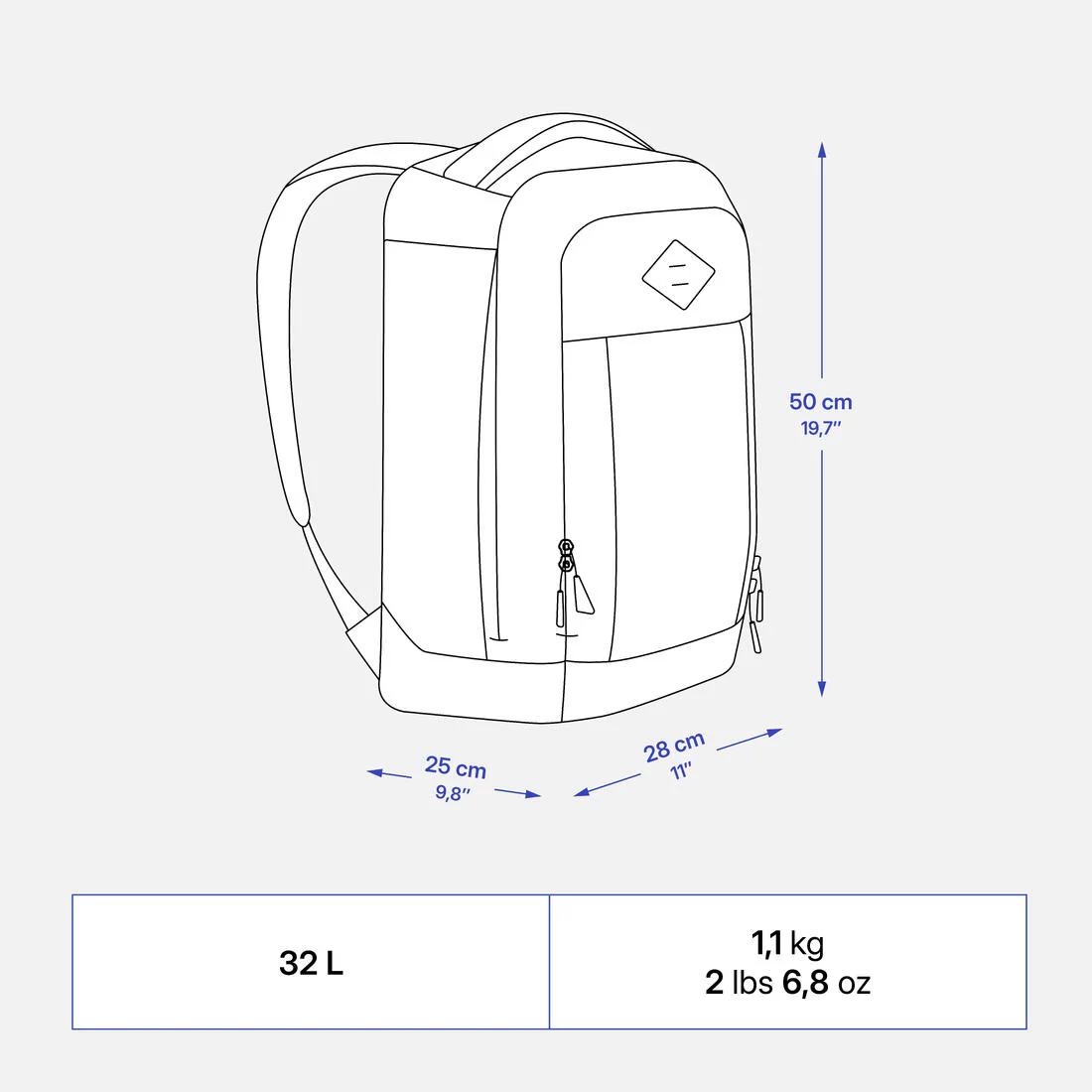 Mochila de montaña y senderismo 32L Quechua NH Escape 500. Equipaje de mano - Image 4
