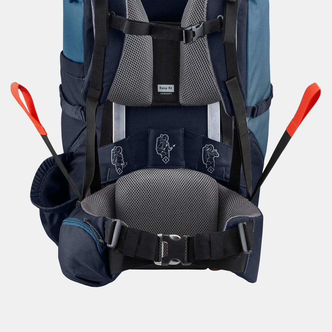 Mochila de montaña y trekking 60L Mujer Forclaz Trek100 - Image 4