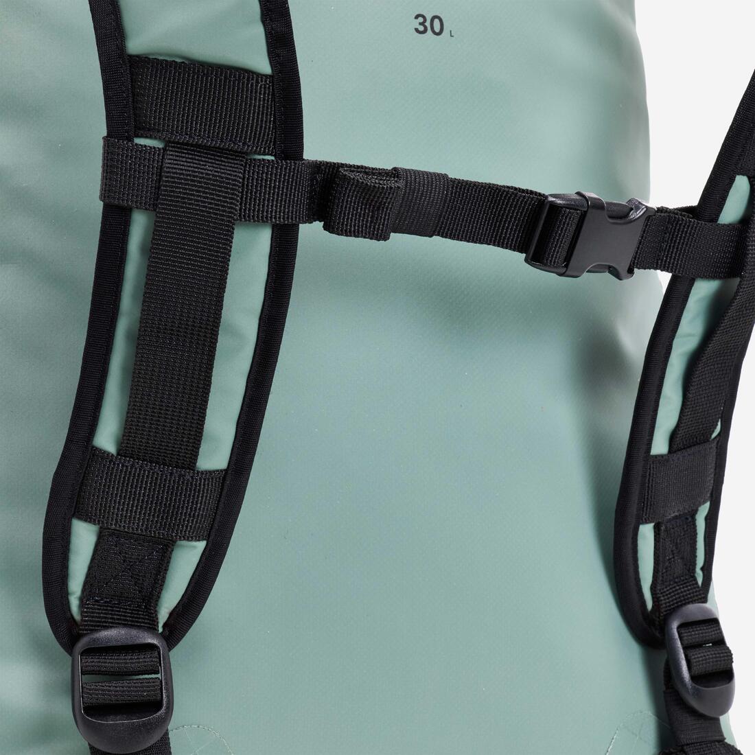 Mochila Deportes Acuáticos IPX6 500 Caqui Estanca 30 Litros - Image 6