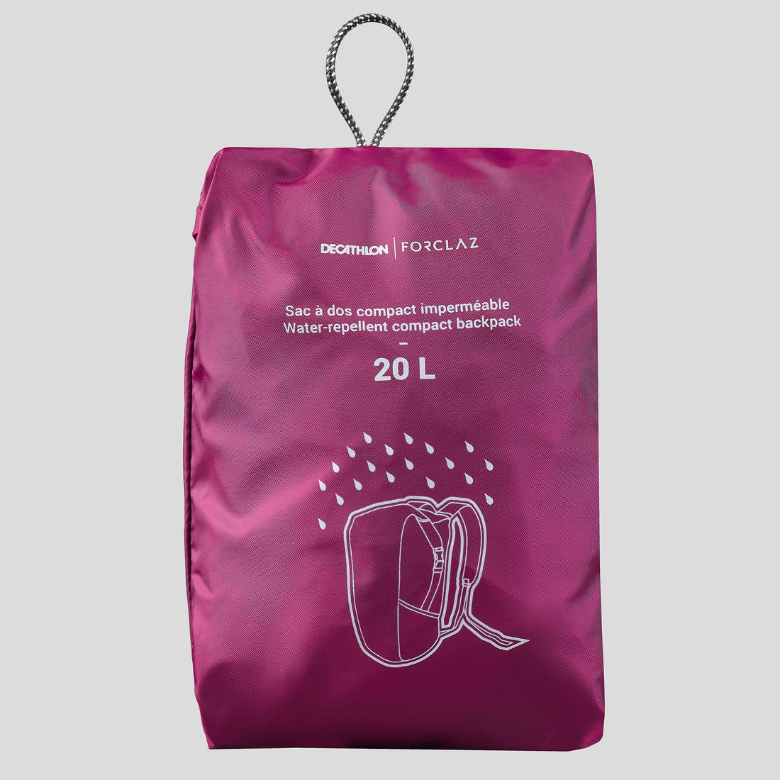 Mochila plegable de montaña y trekking impermeable 20L Forclaz compact - Image 12
