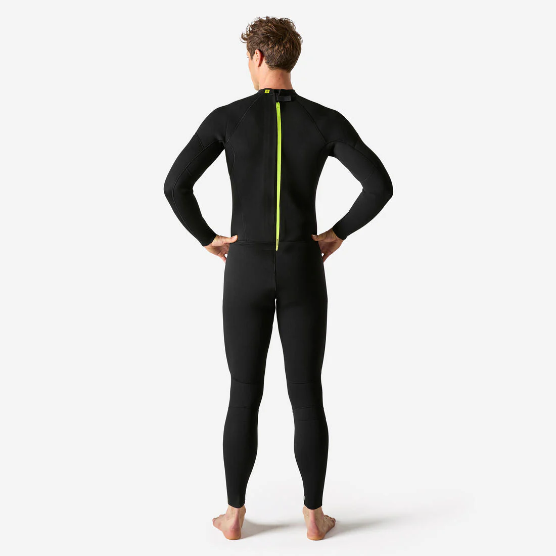Neopreno surf Hombre agua fría 4/3mm 100 negro - Image 4