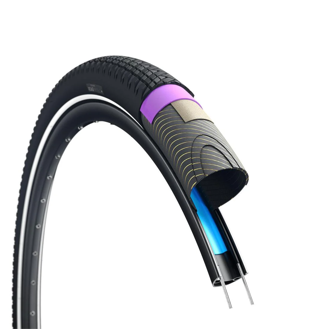 Neumático Bici Todocamino Eléctrica RoadProtect+ 28x1,85"/700x47mm Antipinchazos - Image 3