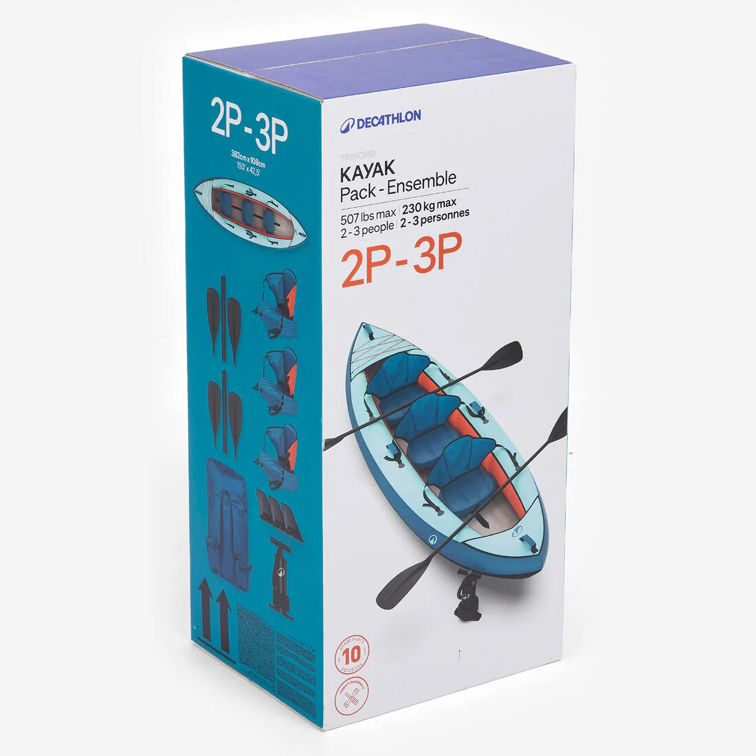 Pack Canoa Kayak Tribord 100 Essential 2/3 Plazas - Image 11