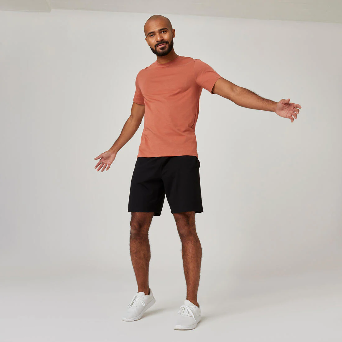 Pantalon corto chándal short recto algodón Hombre Domyos Essential - Image 3
