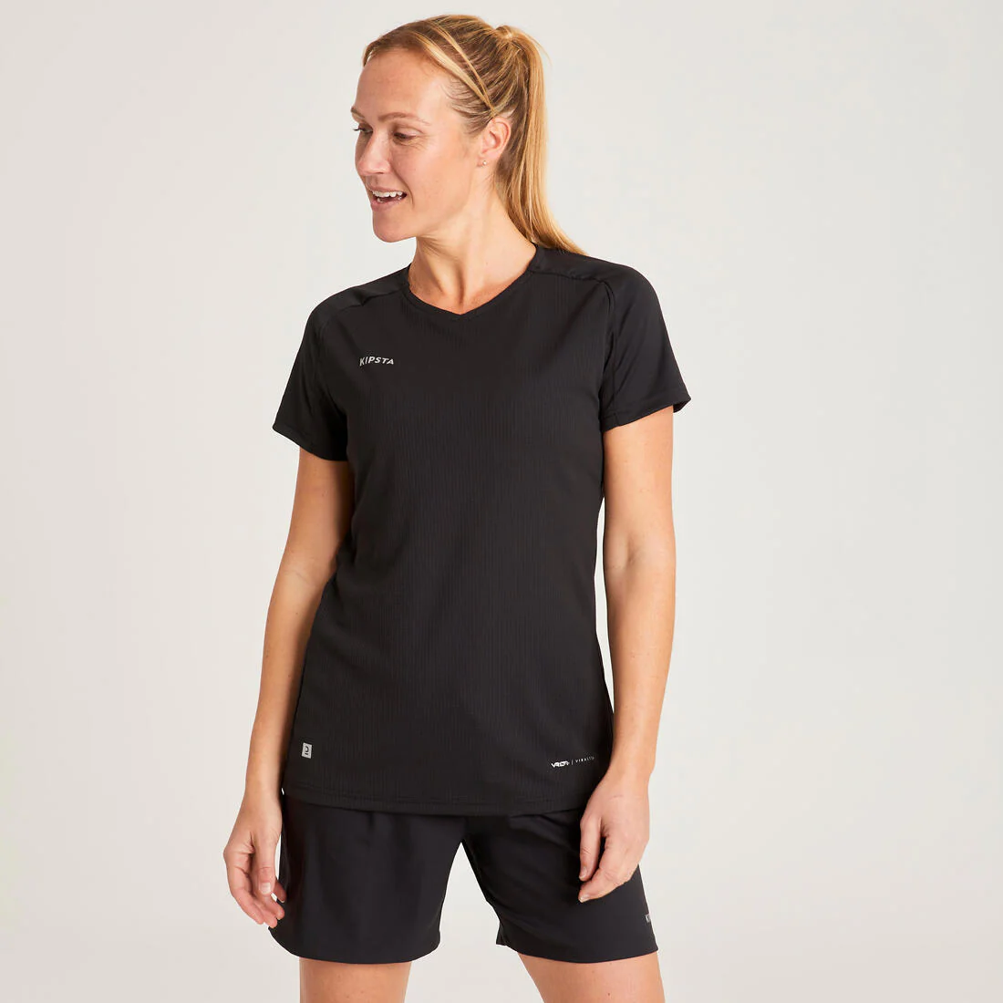 Pantalón Corto Fútbol Mujer Kipsta F500 Negro - Image 11