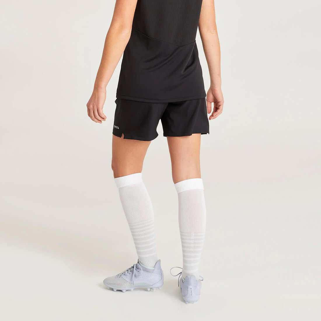 Pantalón Corto Fútbol Mujer Kipsta F500 Negro - Image 8