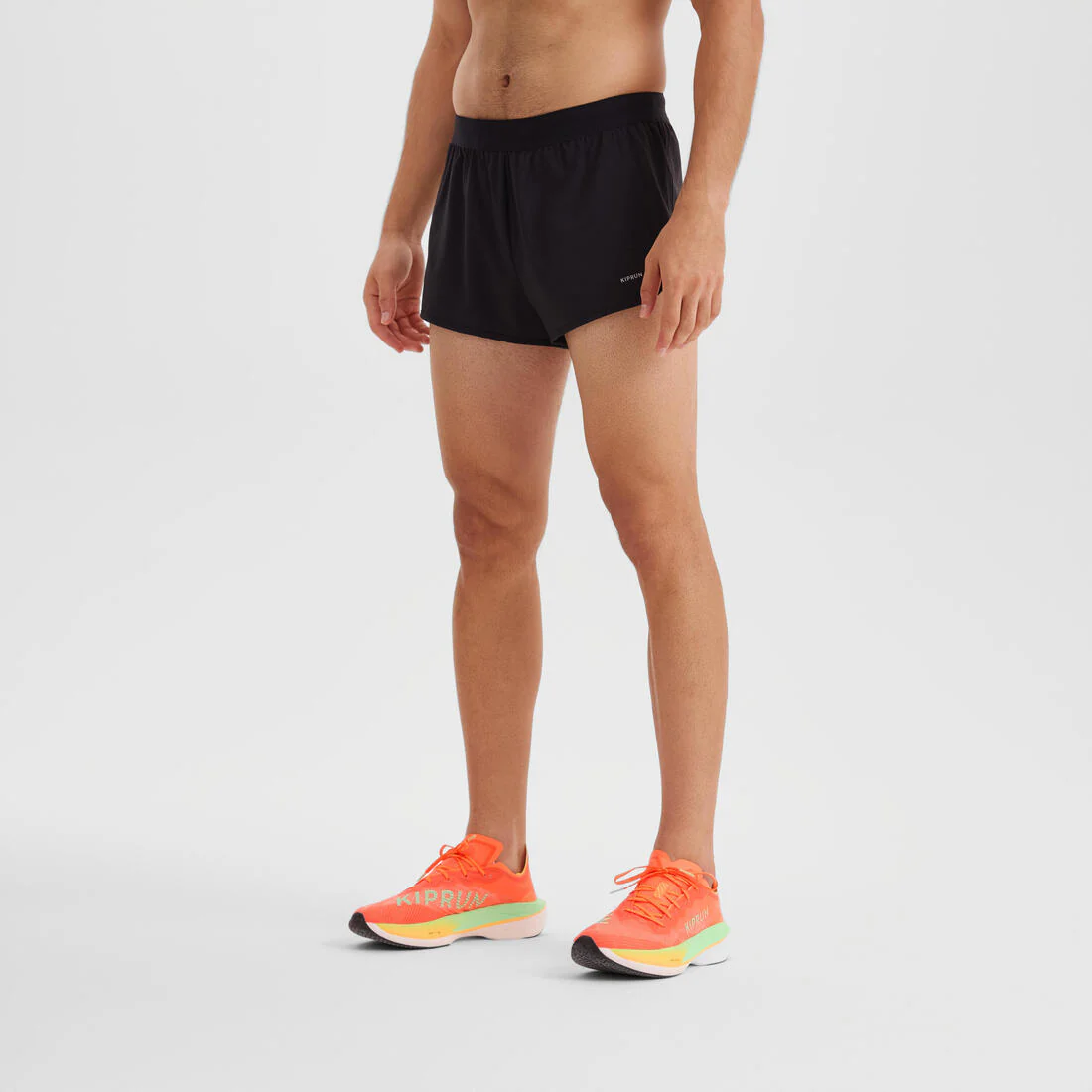 Pantalón corto running Hombre - KIPRUN Run 500 Confort Split Negro - Image 8