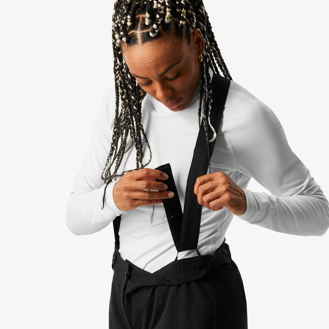 Pantalón de esquí y snowboard cálido y cómodo mujer, esquí 100 negro - Image 5