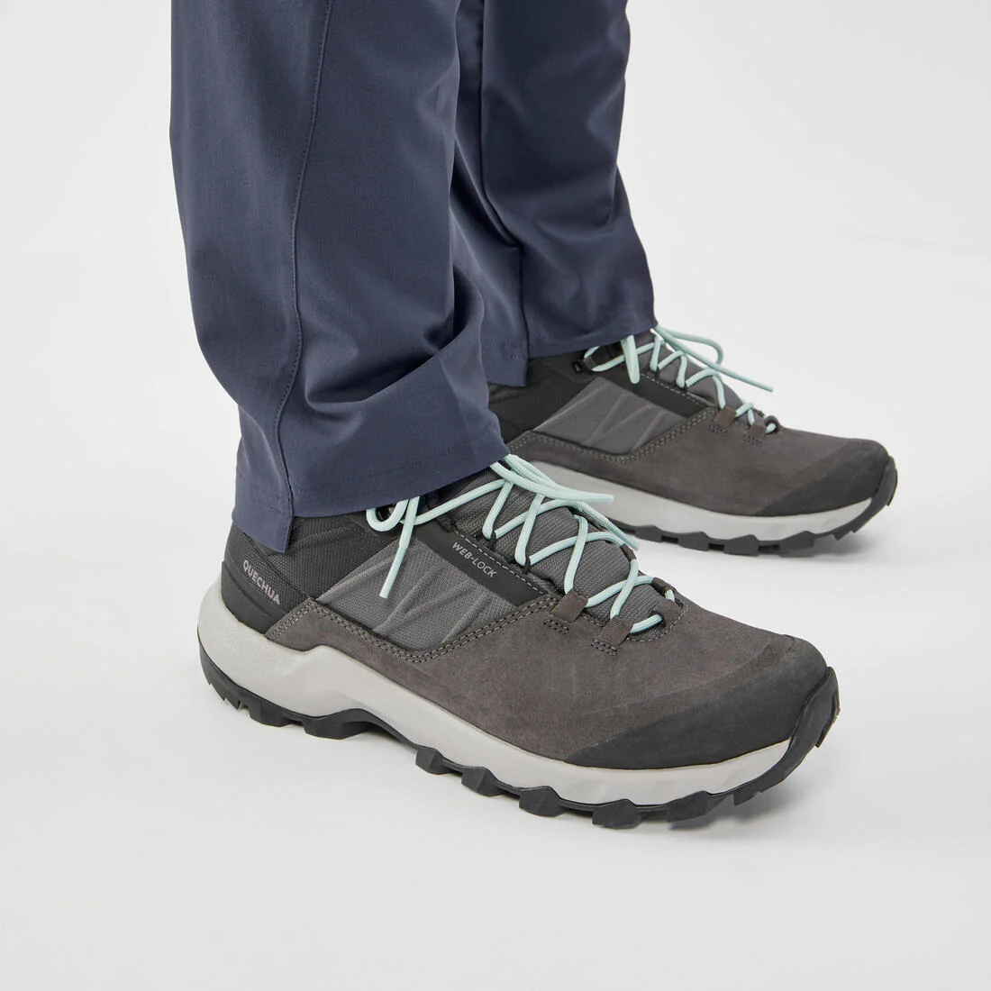 Pantalón de montaña y trekking Mujer Quechua MH100 azul - Image 5