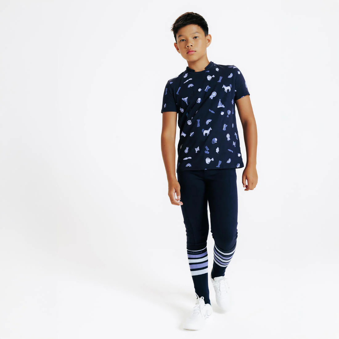 Pantalón Equitación Magic Niños Lila - Image 4
