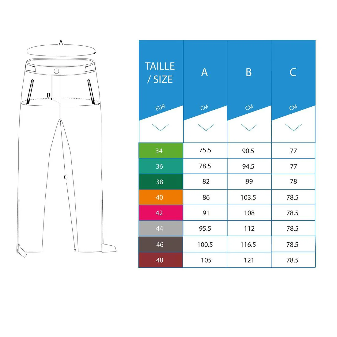 Pantalón golf lluvia Mujer Inesis RW500 azul marino - Image 7