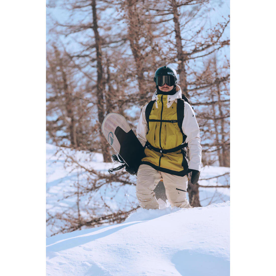 Pantalón esquí y snowboard resistente e impermeable hombre, SNB 500 beige - Image 11