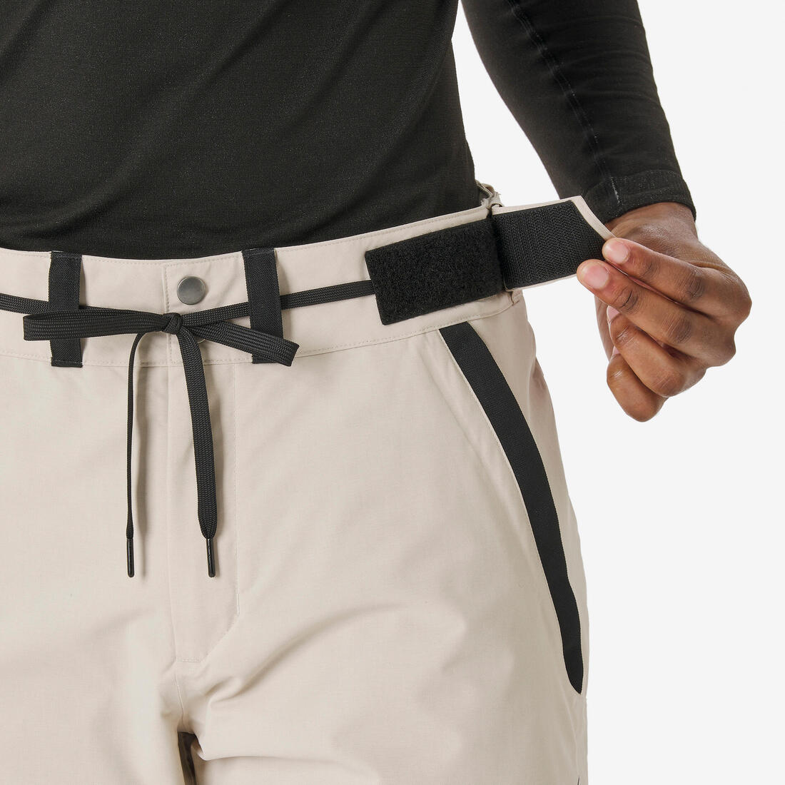 Pantalón esquí y snowboard resistente e impermeable hombre, SNB 500 beige - Image 6