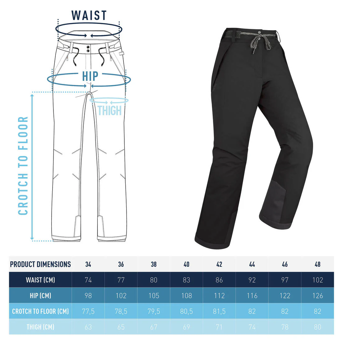 Pantalón snowboard y nieve impermeable Mujer Dreamscape SNB 100 - Image 7