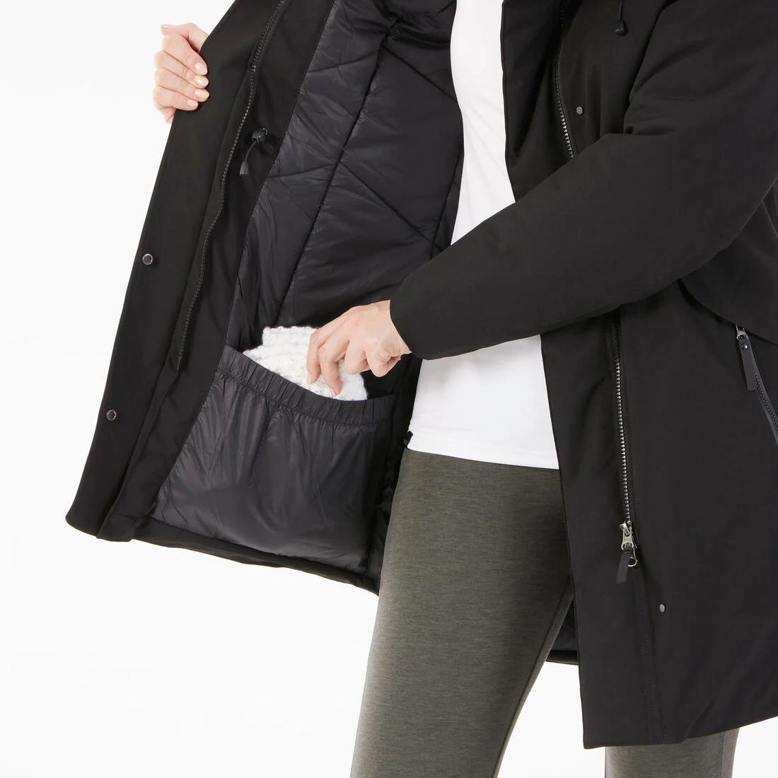 Parka de montaña y nieve impermeable Mujer Quechua NH500 - Image 8