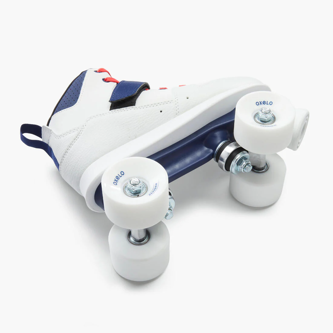 Patines 4 Ruedas Mujer y Hombre Oxelo Quad 100 Blanco - Image 13