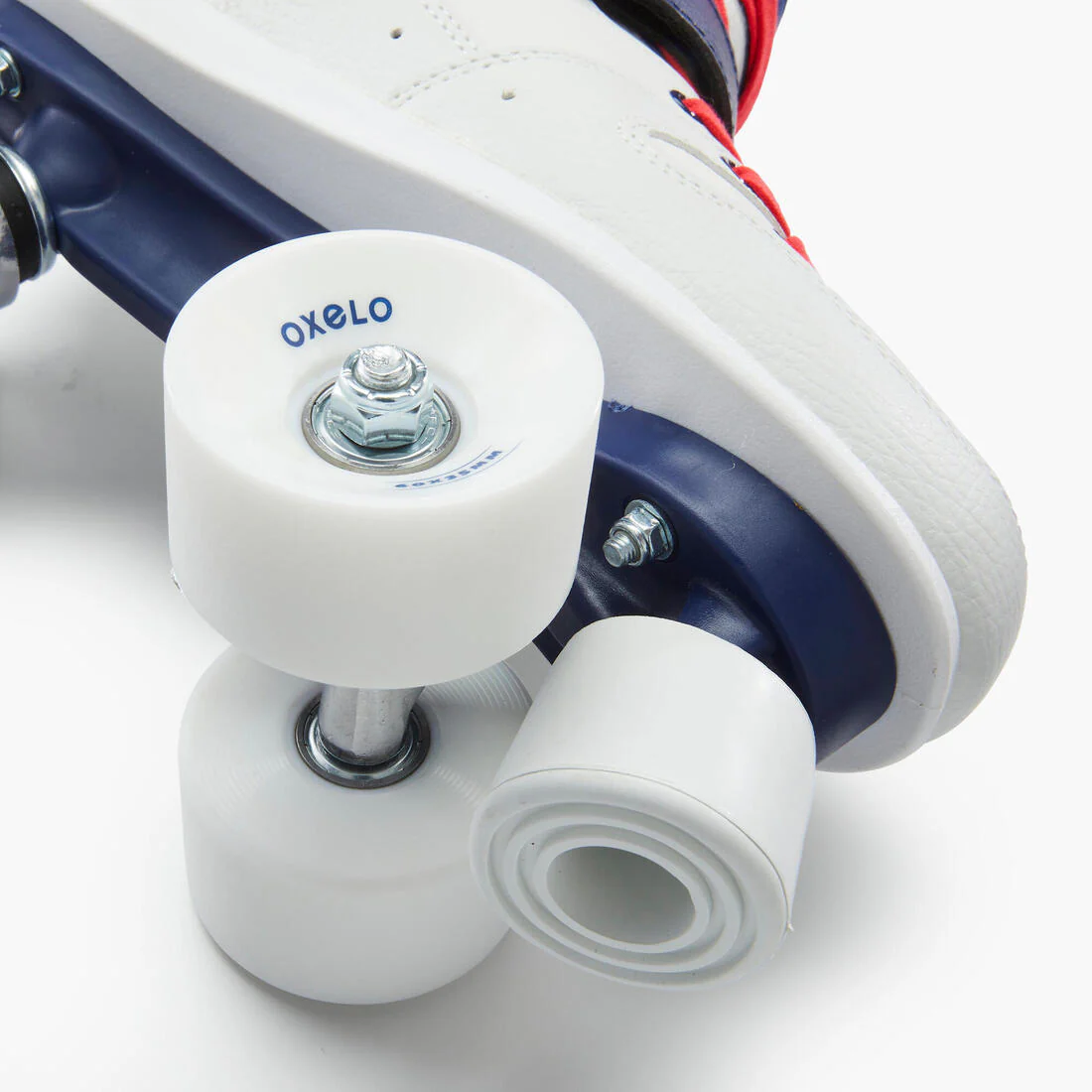Patines 4 Ruedas Mujer y Hombre Oxelo Quad 100 Blanco - Image 15