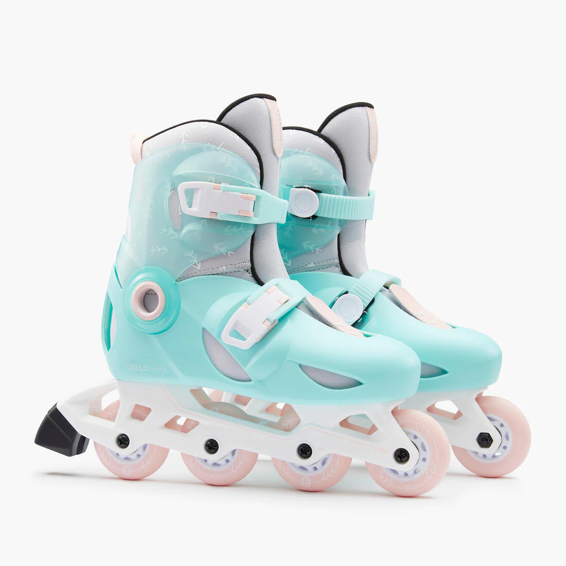 Patines Línea Niños Oxelo Ajustable 3 tallas Play 5 Menta - Image 3