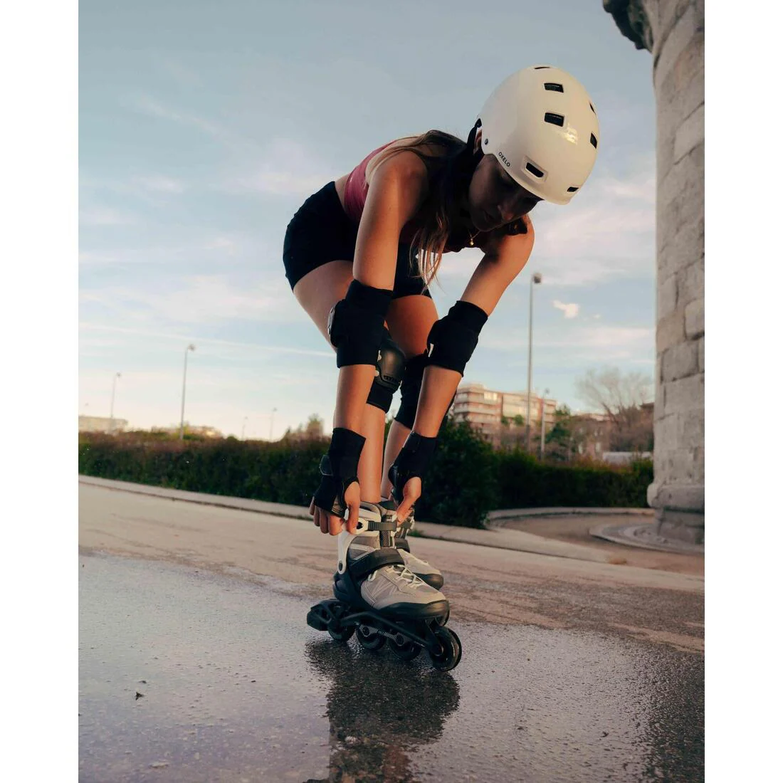 Patines Línea Oxelo Roller Fitness FIT500 Gris - Image 13