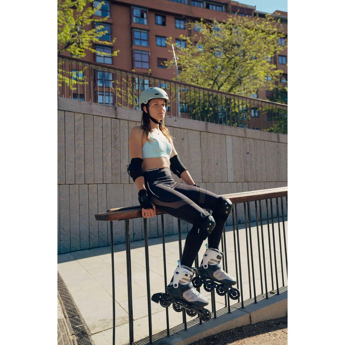 Patines Línea Oxelo Roller Fitness FIT500 Gris - Image 15